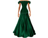 Fur Trimmed Green Gown