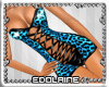 E~ PVC Leopard Blue