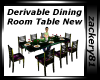 Derv Dining Rm Table New