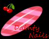 Dainty Striped Pink Nail