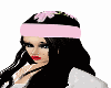 pink hat+black hair