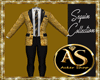Gold Sequin Formal Suit
