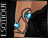 |E! Pvc Sapphire Armband