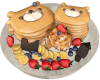 Bear Pancakes & Fruit