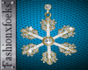 Snowflake Earrings Gold