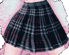 B Plaid Pleated Skirt