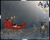 A3D*Sleigh Xmas Reindeer
