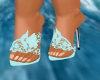 LadyK SummerMules Aqua