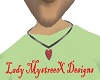 LMX Red heart necklace