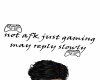 not afk just gaming xbox