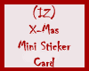 (IZ) X-Mas Sticker Card
