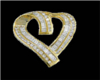 gold diamond hearts