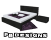 PB Purple Satin Pose Bed