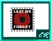 (CR)Lest We Forget stamp