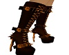goth boots n gold detail