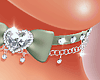 T* Heart Choker Green