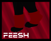 F - Red Feeshy Socks