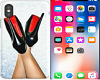 IPHONE X  RED BOTTOMS