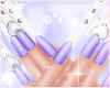 Crystal Nails Purple