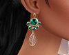 Gold Earring (Green)