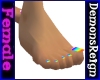 Rainbow Toe Nails