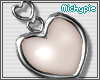 Heart Earrings (Pearl)