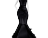 A^ Satin Black Gown