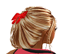 Blond/Christmas Bow