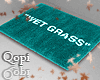 Teal Wet Grass Rug