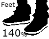 Feet 140% Scaler