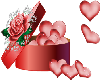 Hat Box Hearts Rose