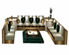Green & Gold sofa