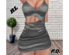 (M) Sexy Gray Dress RL