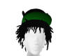 short locs wit cap