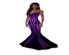 multiflame cocktail gown