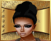 Black hair bun