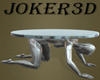 Silver human table