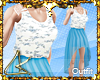 LK* Blue Fishtail Dress