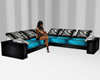 turquoise sectional