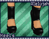 A* PVC Heels * Black