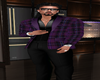 PURPLE PLAID FULL SUIT
