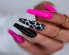 Pink Cowmilk Nails