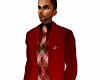 Red&Plaid 3pcs Suit