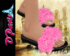 [DP]FUR SANDALS PINK/B