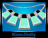 *KD* Diana Teal Necklace