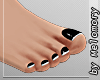 Feet & black nails