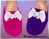 Girls Bow Slippers Mixed