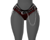 Dark Red  Mini Shorts