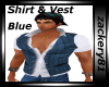 Shirt & Vest Blue