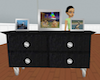 Dresser with pictures